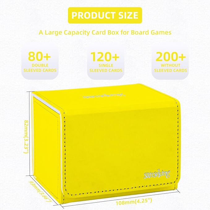 Magic Card Deck Box for MTG Single Deck Card Box fits 100+ TCG Sleeved Cards - Image 2