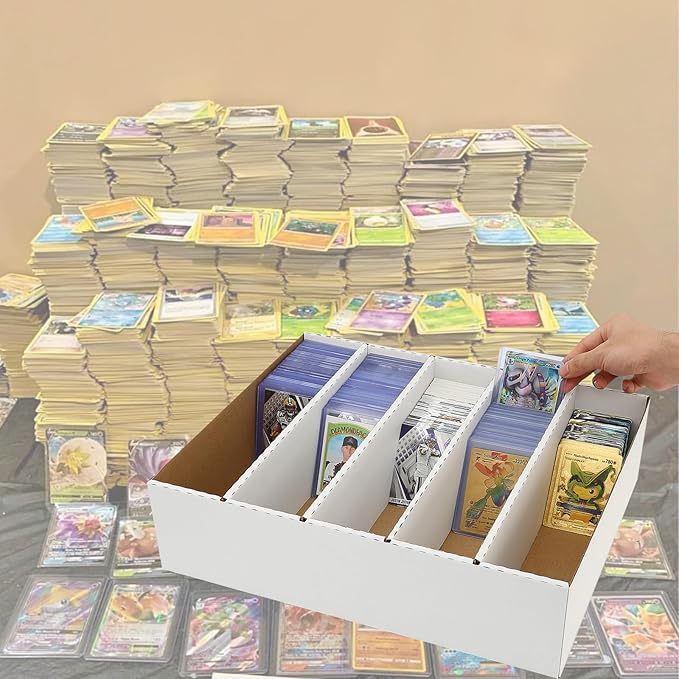 Sports Card Boxes 3900-16000 Count Cardboard Card Storage Box White Bulk Card - Image 4