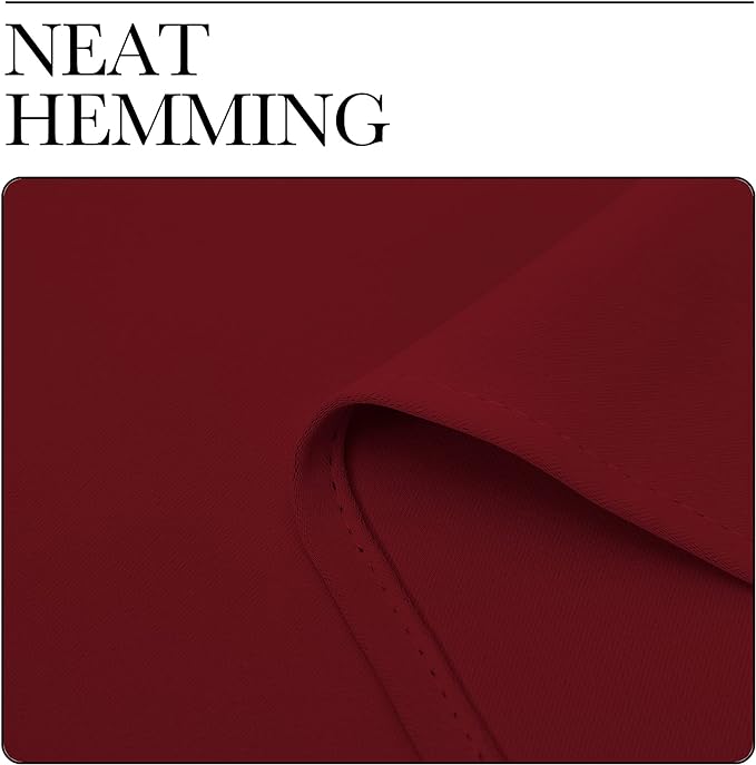 NICETOWN Christmas Burgundy Curtains Blackout Drape Panels - Image 8