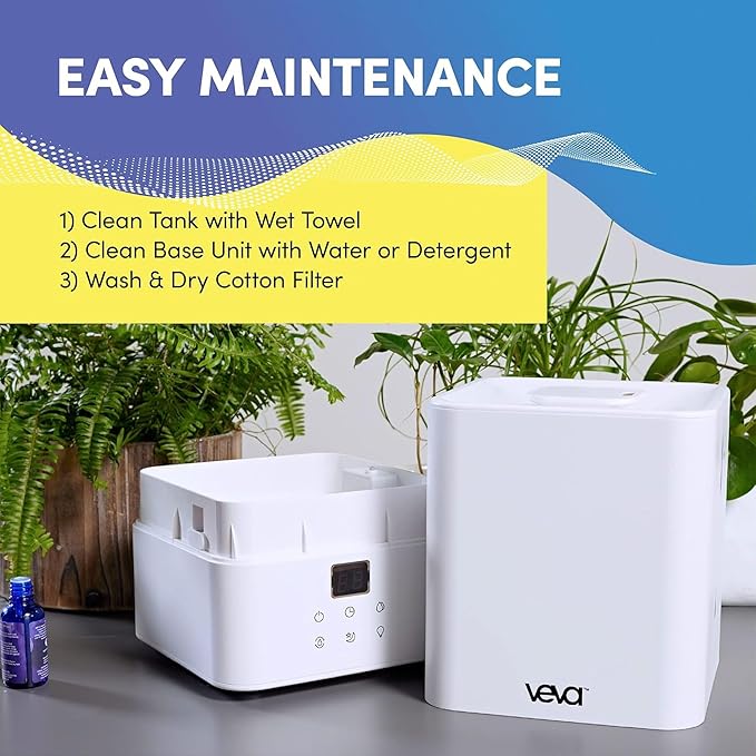 VEVA Humidifiers for Bedroom Large Room 4.5L, Cool Mist Water Vaporizer - Image 3