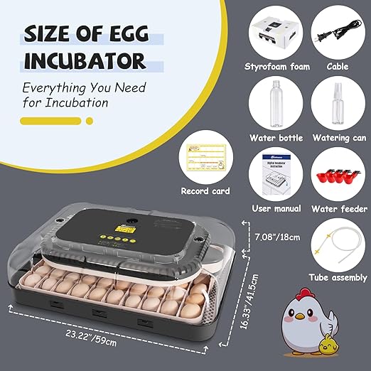 Sailnovo Incubators for Hatching Eggs 70 Egg Incubator - Image 9