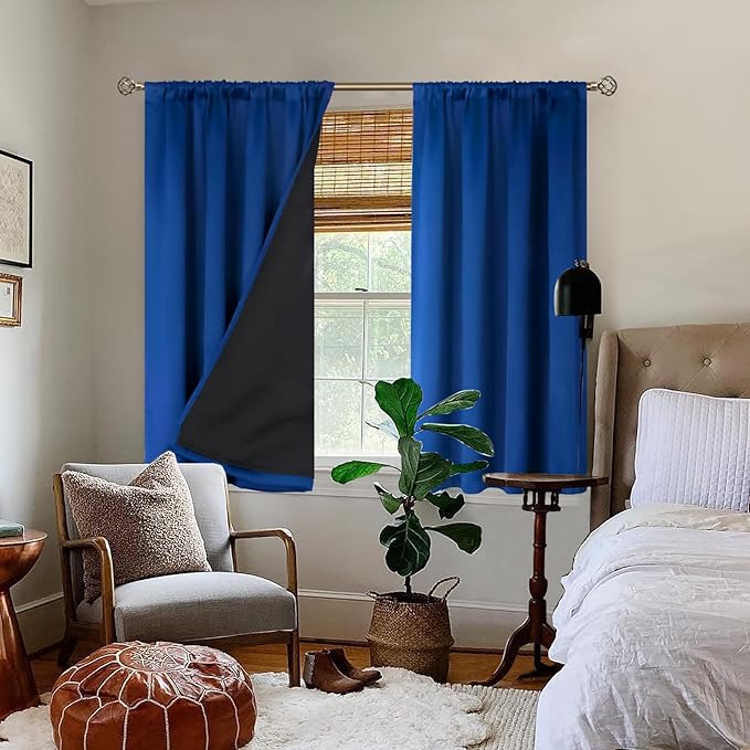 BGment Blackout Curtains for Bedroom 54 Inch Length, Short Thermal Insulated - Image 2