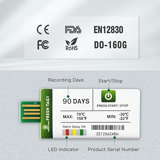 Freshliance 100pack Temperature Data Logger USB Disposable Temperature Recorder - Image 9
