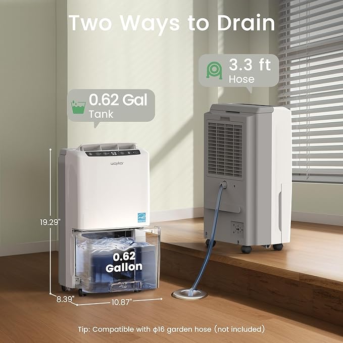Waykar 2000 Sq. Ft 34 Pints 2025 Most Efficient Energy Star Dehumidifier - Image 6