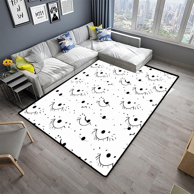 Rug Cartoon Black Eyelashes - Image 2