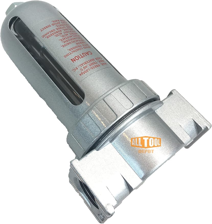 3/8" NPT Mid Flow Compressed Air In Line Filter Desiccant Dryer Moisture Water - Image 3
