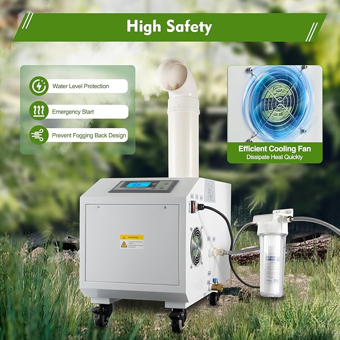 Commercial Industrial Agricultural Ultrasonic Humidifier 300W Fog Cool Maker - Image 5
