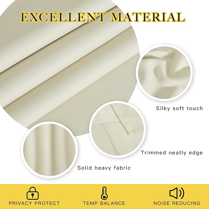 NICETOWN Blackout Sliding Door Curtains - Image 4