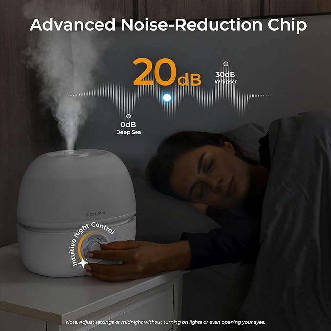 BOXING 3L Cool Mist Humidifier, Ultra Quiet 20dB - Image 4