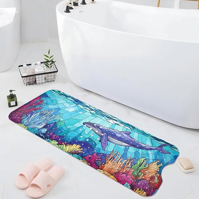 EAN Animals Bathtub Mat Non Slip, Sea Baby Bath Mat - Image 7