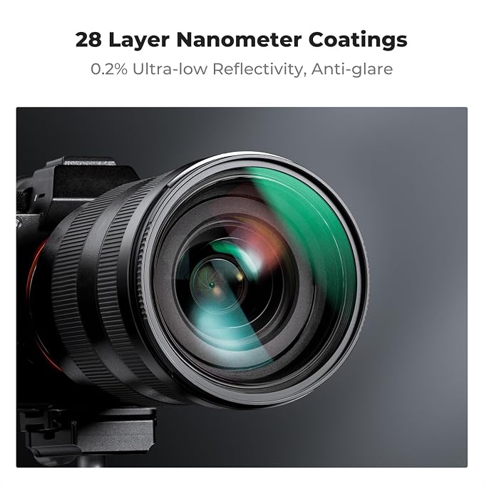 K&F CONCEPT 62mm Black Diffusion 1/4 & 1/8 Lens Filter Kit, Mist Cinematic - Image 7