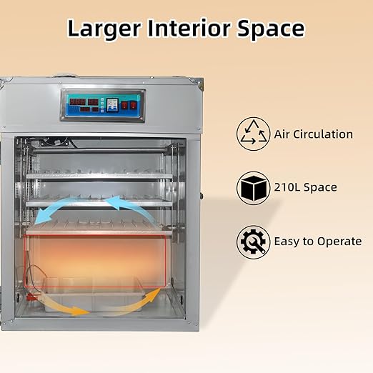 XKV 264 Egg Incubator with Automatic Egg Turning, Temperature Control and - Image 8