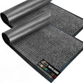 GORILLA GRIP Waterproof Traffic Guard Door Mat, 2 Pack Heavy Duty Entryway Mats by GorillaGrip