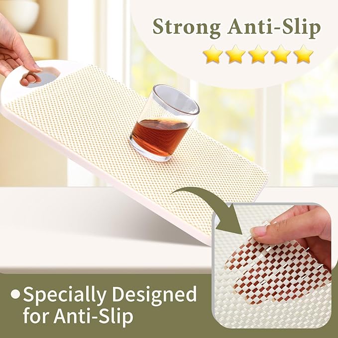 Shelf Drawer Liners for Kitchen Cabinets Non Adhesive Drawer Liner Thickened - Image 2