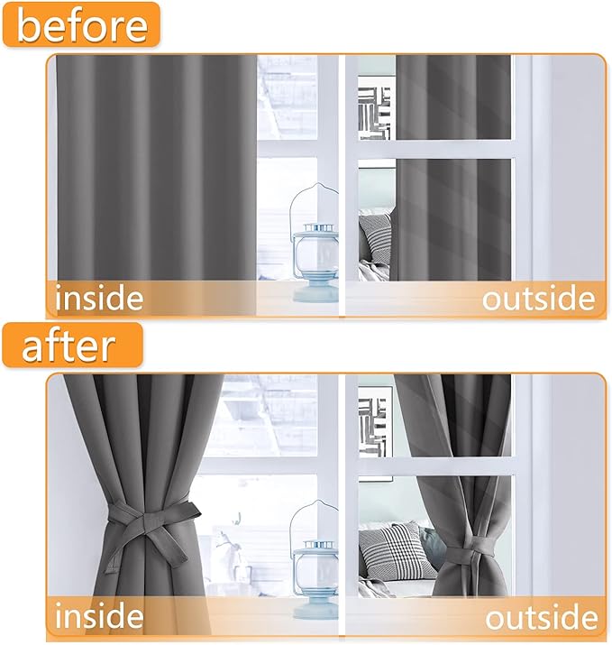 Hiasan RV Blackout Curtains for Bedroom, 52 x 36 Inches Long - Image 5