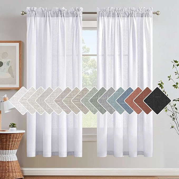 Linen Curtains Elegant Natural Linen Blended Curtains Energy Efficient Light by HVERSAILTEX