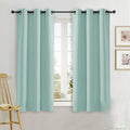 NICETOWN Kitchen Blackout Window Curtain Panel, Aqua Blue, 1 Panel, 42 by 63 by NICETOWN