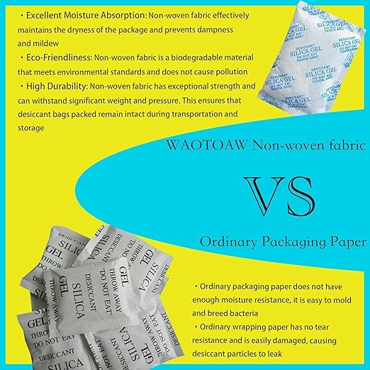 Silica Gel Packets – 50 Gram 25 Packs Desiccant Bags, Moisture Absorbers - Image 5