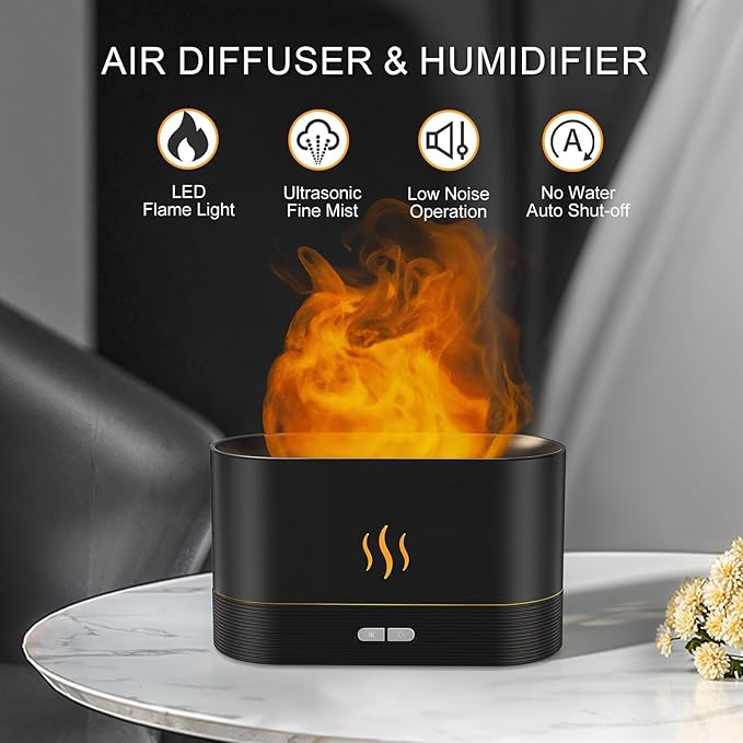 Essential Oil Diffuser, Flame Air Humidifier - Image 2