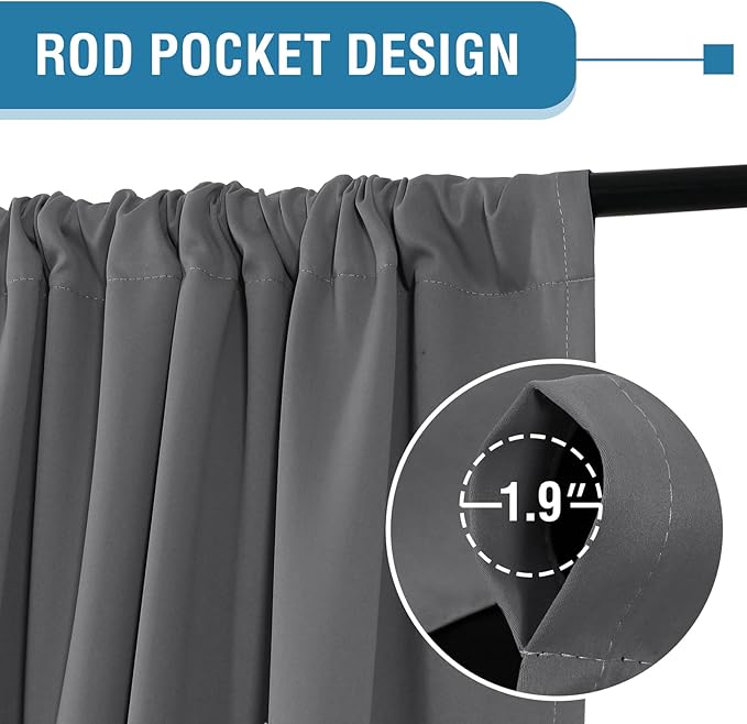 H.VERSAILTEX 100% Blackout Curtains - Image 4