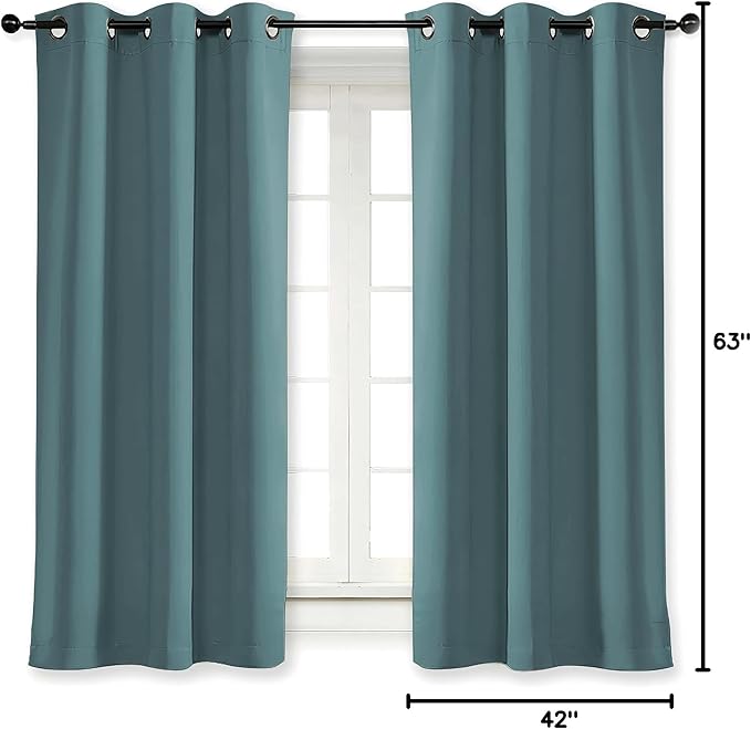 NICETOWN Kitchen Blackout Window Curtain Panel Home Fashion Thermal Insulated - Image 9