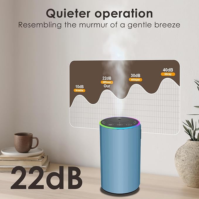 Waterless Essential Oil Diffuser, Battery Powered Mini Scent Air Machine - Image 6