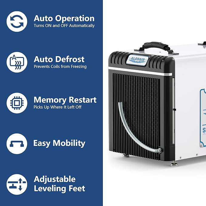 ALORAIR Basement/Crawl Space Dehumidifiers 198 Pint, 90 PPD, Auto Defrosting - Image 7