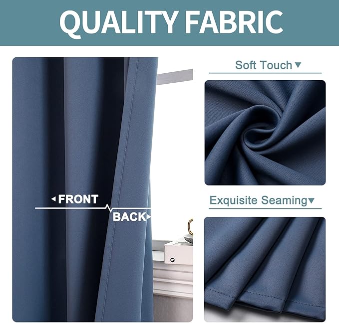 ChrisDowa Small Window Curtains 40 inches Long - Image 3