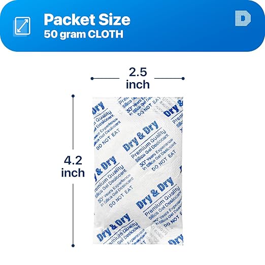 Dry & Dry 30 Gram Silica Gel Packets Desiccants, Silica Packets - Image 6