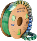 Comgrow Tri-Colors Silk PLA 3D Printer Filament, Rainbow PLA Filament 1.75mm by Comgrow
