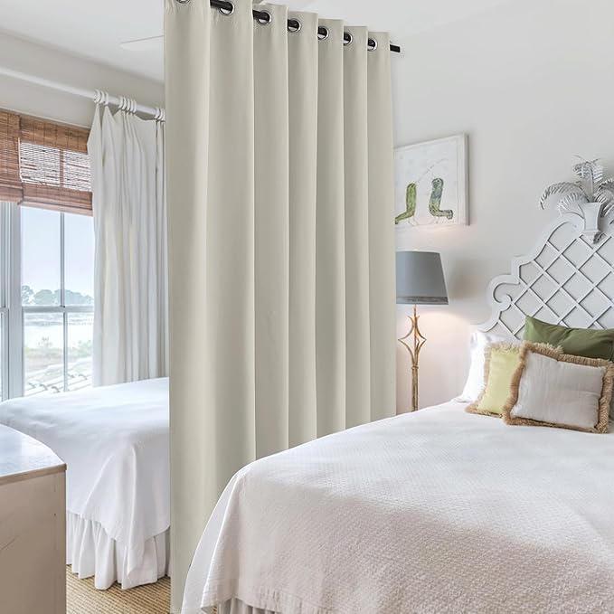 RYB HOME Room Divider Blackout Curtains, Portable Wind Proof Noise Reducing - Image 4
