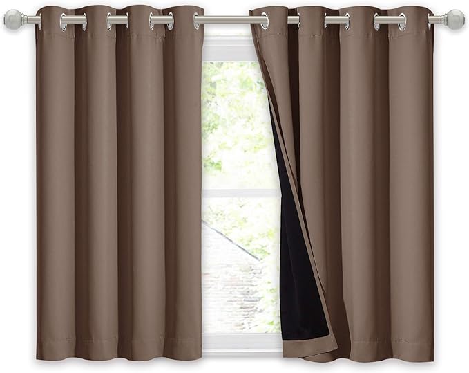 NICETOWN Bedroom Full Blackout Curtain Panel, Super Thick Insulated Window Cover by NICETOWN