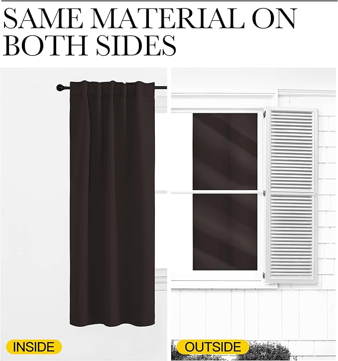 NICETOWN Window Curtains Blackout Drapery Panels - Image 6