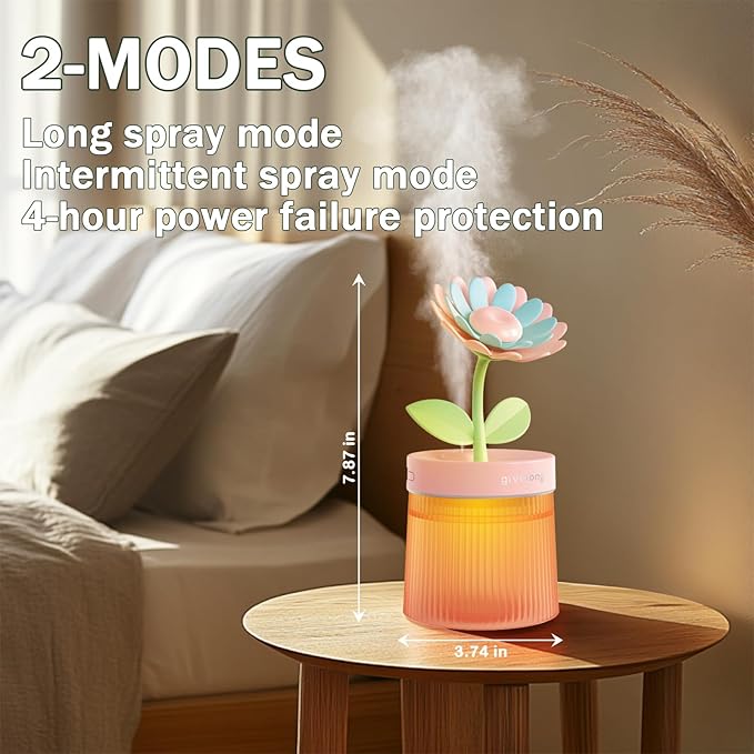 Cute Mini Humidifier 320mL Cool Mist Humidifie mute - Image 2