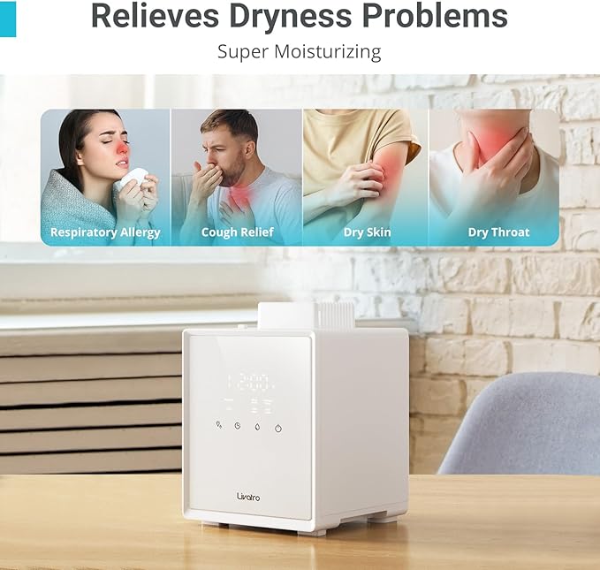 Stainless Steel Humidifier, 3L Warm Mist Humidifier, Easy Clean - Image 4