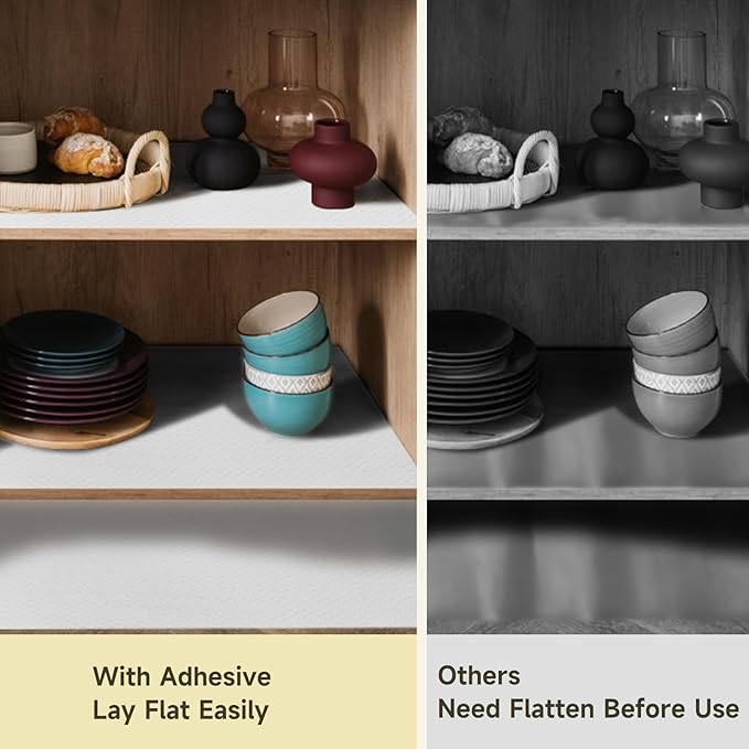WochiTV Adhesive Shelf Liner 17.5 X 240 Inches Peel and Stick Kitchen Liner - Image 2