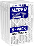 Filter King 11.5x19.5x4 Air Filter Dust & Allergy Control AC Furnace Filters by FilterKing