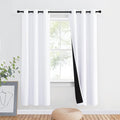 NICETOWN 100% Blackout Cold Blocking Window Curtain Panel, Full Light Blocking by NICETOWN