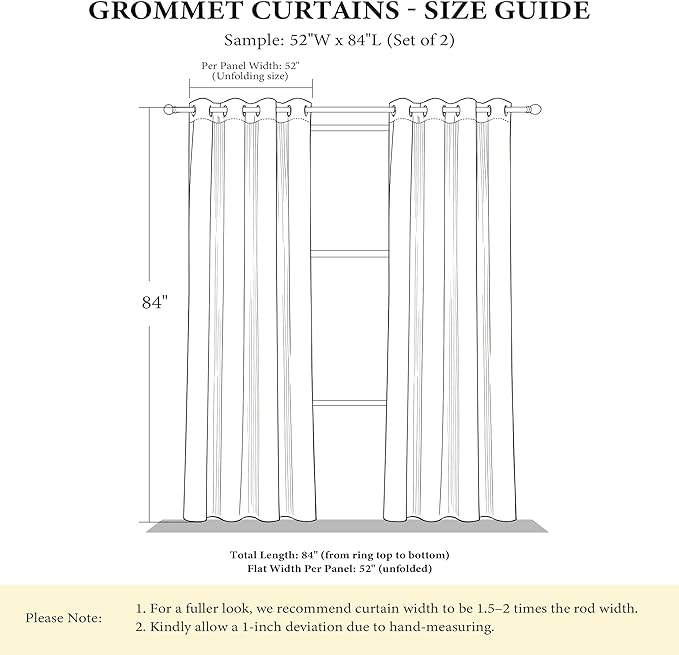 NICETOWN Grey Blackout Floral Pattern Curtains - Image 7