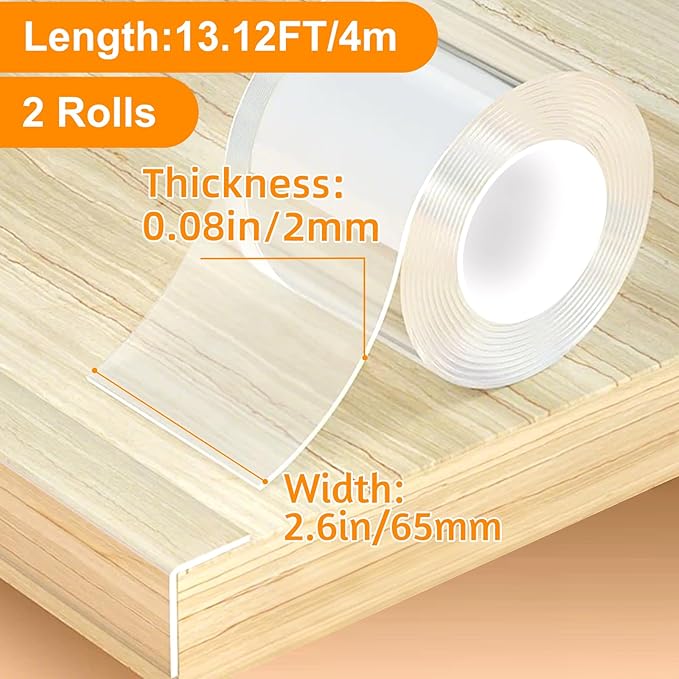 2 Rolls Clear Soft Corner Protectors - Image 2