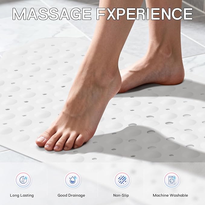 Anti-Slip Bathtub Shower mat, 39.3×15.7 inch（Approximately 100 × 40cm） Soft - Image 5