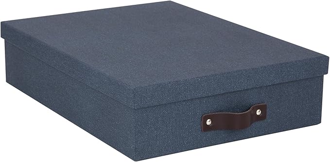 Bigso Oskar Canvas Fiberboard Document Letter Box by Bigso