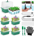 Seed Starter Tray with Grow Light, 60 Flexible Cells 5 PCS Seed Starter Kit by Hanaoyo
