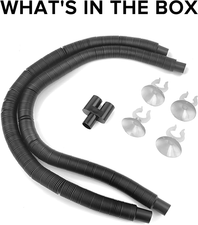 Accessories of AUAAQ's Reptile Humidifier, Including Dual Hose Nozzle, Two - Image 6