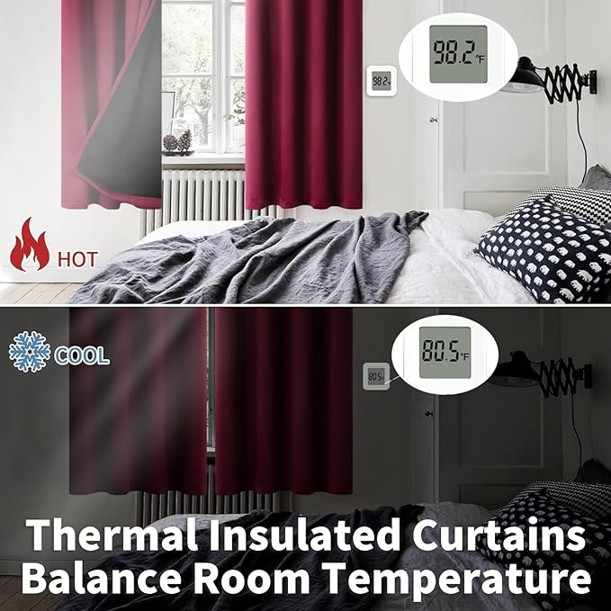 BGment Short 100% Blackout Curtains - Image 4