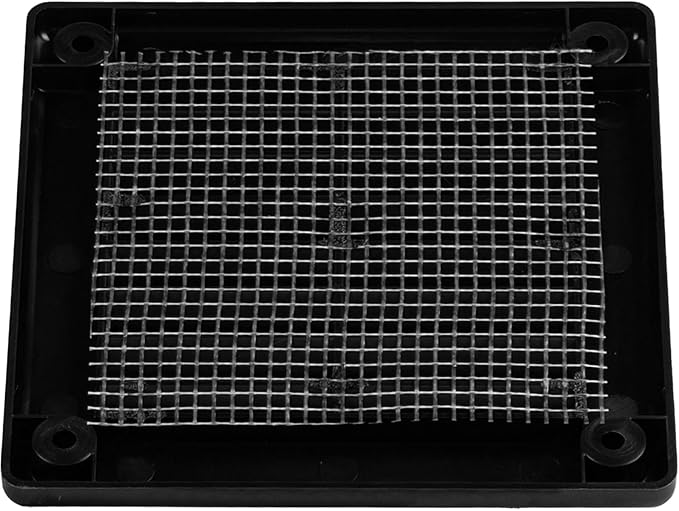 2-Pack 4" x 4" Square Air Vent Cover – Black Plastic Vent Deflector - Image 9