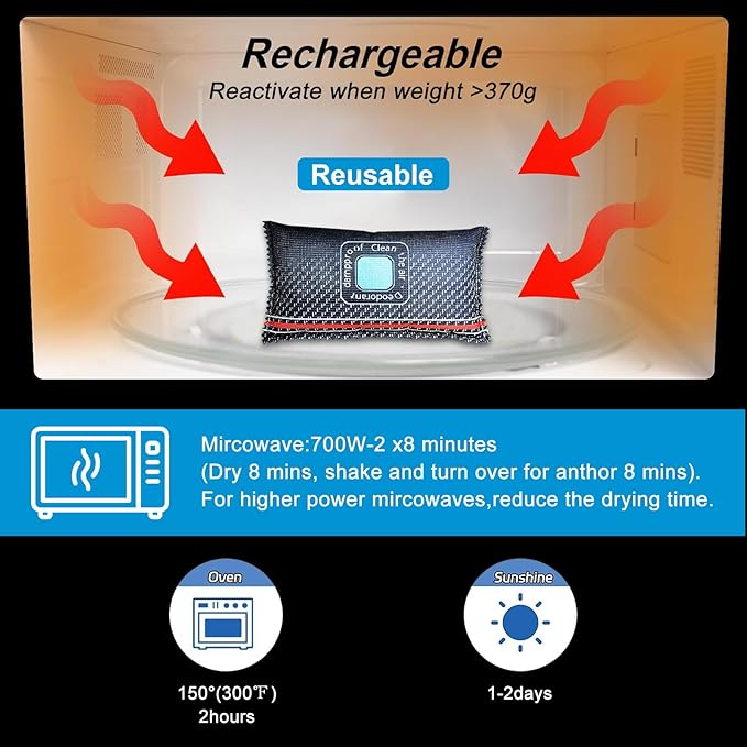 Dehumidifier Bag Silica Gel Car Dehumidifier Microwave Fast Reactivated - Image 2