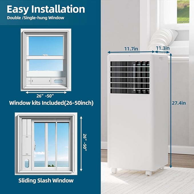 GarveeLife 8, 000 BTU Portable Air Conditioner – 3-in-1 AC Unit - Image 2