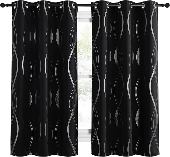 NICETOWN Blackout Curtain Panels 72 inches, 34 inches Wide, Light Reducing - Image 2