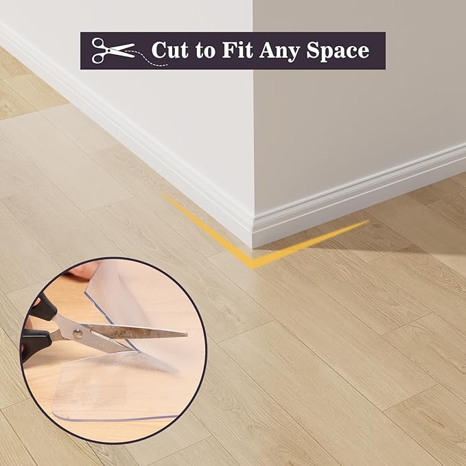 2'×6' Frosted Clear Vinyl Runner Rug - Image 6